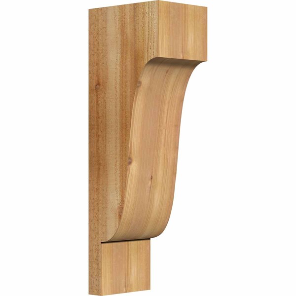 Ekena Millwork Newport Rough Sawn Corbel, Western Red Cedar, 6"W x 8"D x 24"H COR06X08X24NEW00RWR - main